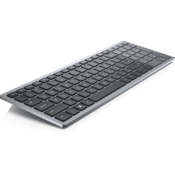 Dell Compact KB740 Keyboard - Wireless Connectivity - English (US) - QWERTY Layout - Titan Gray - Scissors Keyswitch - Bluetooth/RF - 5 - 2.40 GHz Mute, Volume Down, Volume Up Hot Key(s) - PC, Mac - AA Battery Size Supported 580-AKQD