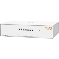 HPE Aruba Instant On 1430 8 Ports Ethernet Switch - Gigabit Ethernet - 10/100/1000Base-T - 2 Layer Supported - Power Adapter - 12 W Power Consumption - Twisted Pair - Table Top, Wall Mountable, Surface Mount, Under Table - Lifetime Limited Warranty R8R45A