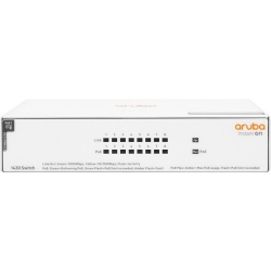 HPE Aruba Instant On 1430 8 Ports Ethernet Switch - Gigabit Ethernet - 100Base-TX, 10/100/1000Base-T - 2 Layer Supported - Power Adapter - 90 W Power Consumption - 64 W PoE Budget - Twisted Pair, Optical Fiber - PoE Ports - Table Top, Under Table, Wal R8R