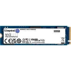Kingston 500 GB Solid State Drive - M.2 2280 Internal - PCI Express NVMe (PCI Express NVMe 4.0 x4) - Desktop PC, Notebook, Motherboard Device Supported - 160 TB TBW - 3500 MB/s Maximum Read Transfer Rate SNV2S/500G