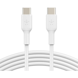 Belkin BOOST?CHARGE 2 m USB-C Data Transfer Cable for iPad mini, Smartphone - 1 / Pack - First End: 1 x USB Type C - Male - Second End: 1 x USB Type C - Male - White CAB003BT2MWH
