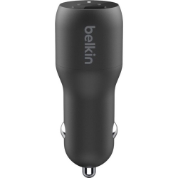 Belkin BOOST?CHARGE Auto Adapter - USB - USB Type-C - For iPhone, Smartphone, Tablet PC, iPad Pro - Black CCB004BTBK