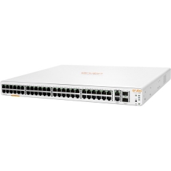 HPE Aruba Instant On 1960 48 Ports Manageable Ethernet Switch - 10 Gigabit Ethernet, Gigabit Ethernet - 10GBase-T, 10GBase-X, 10/100/1000Base-T - 2 Layer Supported - Modular - Power Supply - 80 W Power Consumption - Optical Fiber, Twisted Pair - Rack- JL8