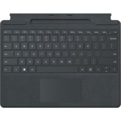 Microsoft Signature Keyboard/Cover Case for 33 cm (13") Microsoft Surface Pro X, Surface Pro 8 Tablet - Black - Alcantara Exterior Material - 226.1 mm Height x 289.1 mm Width x 4.9 mm Depth 8XB-00015