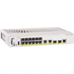 Cisco Catalyst 9200 C9200CX-12P-2X2G 12 Ports Manageable Ethernet Switch - 10 Gigabit Ethernet - 10GBase-T, 10GBase-X - 3 Layer Supported - 310 W PoE Budget - Optical Fiber, Twisted Pair - PoE Ports - Rack-mountable, Wall Mountable, Under Table - Life C92