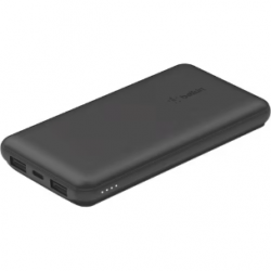 Belkin BOOST↑CHARGE Power Bank - Black - For iPhone - Lithium Ion (Li-Ion) - 10000 mAh - 3 x USB - Black BPB011BTBK