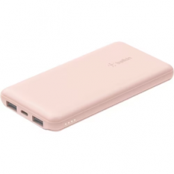 Belkin BOOST↑CHARGE Power Bank - Rose Gold - For iPhone - Lithium Ion (Li-Ion) - 10000 mAh - 3 x USB - Rose Gold BPB011BTRG