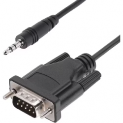 StarTech.com 3ft (1m) DB9 to 3.5mm Serial Cable for Serial Device Configuration, RS232 DB9 Male to 3.5mm for Calibrating via Audio Jack - First End: 1 x Mini-phone Stereo Audio - Male - Second End: 1 x 9-pin DB-9 RS-232 Serial - Male - Shielding - Nic 9M3