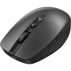 HP 715 Mouse - Bluetooth - USB Type A - 7 Button(s) - 6 Programmable Button(s) - Black - Wireless - 2.40 GHz - Rechargeable - 3000 dpi - Tilt Wheel 6E6F0AA