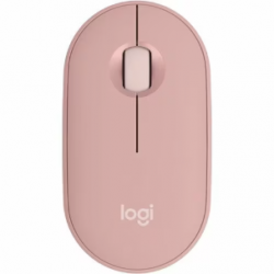 Logitech Pebble 2 M350s Mouse - Bluetooth - USB - Optical - 3 Button(s) - Tonal Rose - Wireless - 4000 dpi - Scroll Wheel - Symmetrical 910-006987
