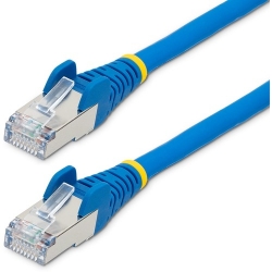StarTech.com 5 m Category 6a Network Cable for Network Device - 1 Pack - First End: 1 x RJ-45 Network - Male - Second End: 1 x RJ-45 Network - Male - 10 Gbit/s - Patch Cable - Shielding - Gold Plated Contact - LSZH - 27 AWG - Blue NLBL-5M-CAT6A-PATCH