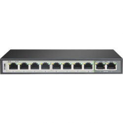 D-Link DGS-F1010P-E 10 Ports Ethernet Switch - Gigabit Ethernet - 10/100/1000Base-T - 2 Layer Supported - 96 W PoE Budget - Twisted Pair - PoE Ports DGS-F1010P-E