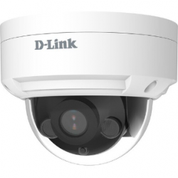 D-Link Vigilance 5 Megapixel Indoor/Outdoor Network Camera - Colour - Dome - 30 m Infrared Night Vision - H.265, H.264, Motion JPEG - 2592 x 1944 - 2.80 mm Fixed Lens - 30 fps - CMOS - IK10 - IP67 - Water Resistant, Dust Resistant, Weather Proof, Vand DCS