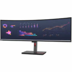 Lenovo ThinkVision P49w-30 49 Dual QHD monitor 3800R Curvature IPS 5120x1440 (32:9) DP/2xHDMI/USB-B/TBT 4 LAN Audio out 4xUSB-A +TBT4+USB-C hub Height adj/Tilt/Swivel 3Y warranty 63DBRAR1AU