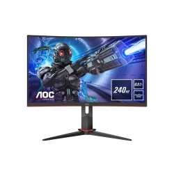 AOC C27G2Z 68.6 cm (27") Full HD Curved Screen LED Gaming LCD Monitor - 16:9 - Red, Black - 685.80 mm Class - Vertical Alignment (VA) - 1920 x 1080 - 16.7 Million Colours - FreeSync Premium - 300 cd/m² - 500 µs - 240 Hz Refresh Rate - HDMI - DisplayPo C27