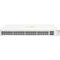 HPE Aruba Instant On 1830 48 Ports Manageable Ethernet Switch - Gigabit Ethernet - 10/100/1000Base-T, 100/1000Base-X - 2 Layer Supported - Modular - 4 SFP Slots - 17.70 W Power Consumption - Twisted Pair, Optical Fiber - 1U High - Rack-mountable, Cabi JL8