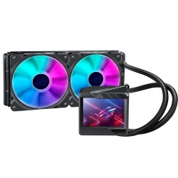 Asus ROG Ryujin II 240 ARGB Cooling Fan/Radiator/Water Block/Pump - Motherboard, Processor - 120 mm Maximum Fan Diameter - 2 x Fan(s) - 1984.2 L/min Maximum Airflow - 2200 rpm - Liquid Cooler Cooler - Compatible Intel Socket: LGA-1700, LGA-1200, LGA-1 ROG