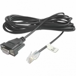 APC by Schneider Electric 4.57 m DB-9/RJ-45 Data Transfer Cable for UPS, Desktop Computer, Workstation - First End: 1 x RJ-45 Network - Male - Second End: 1 x 9-pin DB-9 Serial - Female AP940-1525A