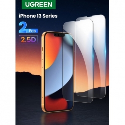 UGREEN 80967 Full Coverage HD Tempered Glass Screen Protector with Precise-Align Applicator for iPhone 13/13 Pro (2-Pack)