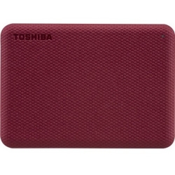 Toshiba Canvio Advance 1 TB Hard Drive - 2.5" External - Red - USB 3.2 (Gen 1) - 3 Year Warranty HDTCA10AR3AA
