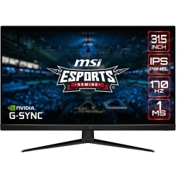 MSI G321Q 31.5" WQHD Gaming LCD Monitor - 16:9 - Black - 812.80 mm Class - In-plane Switching (IPS) Technology - 2560 x 1440 - 1.07 Billion Colors - FreeSync Premium/G-sync Compatible - 300 cd/m² - 1 ms - 170 Hz Refresh Rate - HDMI - DisplayPort G321Q