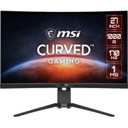 MSI G272CQP 27" WQHD Curved Screen Gaming LCD Monitor - 16:9 - Black - 685.80 mm Class - Vertical Alignment (VA) - 2560 x 1440 - 1.07 Billion Colors - FreeSync Premium - 300 cd/m² - 1 ms - 170 Hz Refresh Rate - HDMI - DisplayPort G272CQP