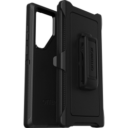 OtterBox Defender Rugged Carrying Case (Holster) Samsung Galaxy S23 Ultra Smartphone - Black - Drop Resistant, Dirt Resistant, Scrape Resistant, Bump Resistant, Wear Resistant, Tear Resistant - Polycarbonate, Synthetic Rubber, Polycarbonate, Plastic,  77-