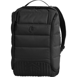 STM Goods Dux Rugged Carrying Case (Backpack) for 38.1 cm (15") to 40.6 cm (16") Apple Notebook, MacBook Pro, MacBook Air, Tablet - Black - Impact Resistant, Water Resistant Shell, Rain Resistant, Spill Resistant Shell - 330D Twill Body - Shoulder Str STM
