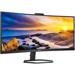 Philips 34E1C5600HE 34" Webcam UW-QHD Curved Screen WLED Gaming LCD Monitor - 21:9 - 863.60 mm Class - Vertical Alignment (VA) - 3440 x 1440 - 16.7 Million Colours - Adaptive Sync - 300 cd/m² - 1 ms - 100 Hz Refresh Rate - HDMI - DisplayPort - USB Hub 34E