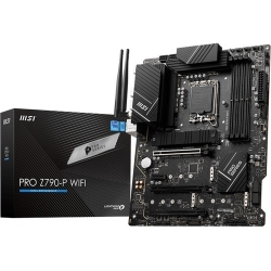 MSI Z790-P WIFI Desktop Motherboard - Intel Z790 Chipset - Socket LGA-1700 - ATX - Core i5, Core i7, Core i9, Pentium Gold, Celeron, Core i3 Processor Supported - 128 GB DDR5 SDRAM Maximum RAM - UDIMM, DIMM - 4 x Memory Slots - IEEE 802.11 a/b/g/n/ac/ PRO