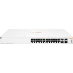 HPE Aruba Instant On 1930 24 Ports Manageable Ethernet Switch - Gigabit Ethernet, 10 Gigabit Ethernet - 10/100/1000Base-T, 10GBase-X - 4 Layer Supported - Modular - 439 W Power Consumption - 370 W PoE Budget - Optical Fiber, Twisted Pair - PoE Ports - JL6