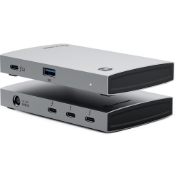 Alogic BLAZE Thunderbolt 4 Docking Station for Notebook/Desktop PC/Hard Drive/Monitor - Space Gray - 2 Displays Supported - 4K - 3840 x 2160 - 1 x USB Type-A Ports - USB Type-A - 3 x USB Type-C Ports - USB Type-C - Thunderbolt - Wired - macOS, Windows TB4