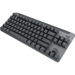Logitech Signature YR0078 Keyboard - Wireless Connectivity - Graphite - Mechanical/MX Keyswitch - Bluetooth - 5.1 - 10 m - Mac, PC - AAA Battery Size Supported 920-011074