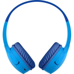 Belkin SOUNDFORM Mini Wired/Wireless Over-the-head Stereo Headset - Blue - Binaural - Supra-aural - 1000 cm - Bluetooth - Mini-phone (3.5mm) AUD002BTBL