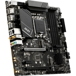 MSI Pro PRO B760M-A WIFI DDR5 Gaming Desktop Motherboard - Intel B760 Chipset - Socket LGA-1700 - Micro ATX - Core, Pentium Gold, Celeron Processor Supported - 192 GB DDR5 SDRAM Maximum RAM - DIMM, UDIMM - 4 x Memory Slots - Gigabit Ethernet - IEEE 80 PRO