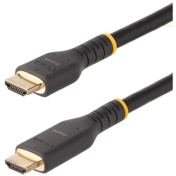 StarTech.com 10m (30ft) Active HDMI Cable, HDMI 2.0 4K 60Hz UHD, Rugged HDMI Cord w/ Aramid Fiber, Heavy-Duty High Speed HDMI 2.0 Cable - 30ft Active HDMI 2.0 Cable with Ethernet supports 4K 60Hz - Built-in amplifier - Directional cable with source/di RH2