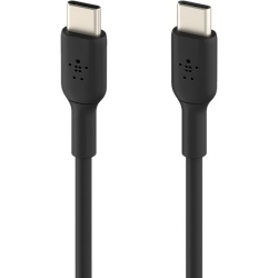 Belkin BOOST↑CHARGE 2 m USB-C Data Transfer Cable - First End: 1 x USB Type C - Male - Second End: 1 x USB Type C - Male - Black CAB003BT2MBK