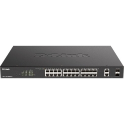 D-Link DGS-1100 DGS-1100-26MPPV2 24 Ports Manageable Ethernet Switch - Gigabit Ethernet - 10/100/1000Base-T, 1000Base-X - 2 Layer Supported - Modular - 2 SFP Slots - 38.40 W Power Consumption - 525 W PoE Budget - Optical Fiber, Twisted Pair - PoE Ports -
