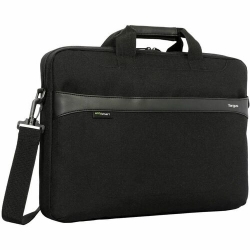 Targus GeoLite EcoSmart TBS576GL Carrying Case (Slipcase) for 33 cm (13") to 35.6 cm (14") Notebook, Smartphone, Accessories - Black - Water Resistant - Fabric Body - Shoulder Strap, Luggage Strap, Trolley Strap - 320 mm Height x 375 mm Width x 40 mm Dept