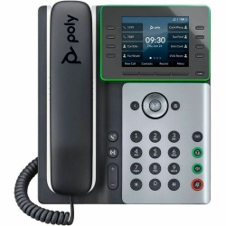 Poly Edge E500 IP Phone - Corded - Corded - Desktop - Black - TAA Compliant - VoIP - 2 x Network (RJ-45) - PoE Ports 82M94AA