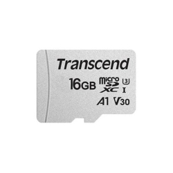 Transcend 16 GB Class 10/UHS-I (U1) microSDHC - 95 MB/s Read - 45 MB/s Write TS16GUSD300S-A