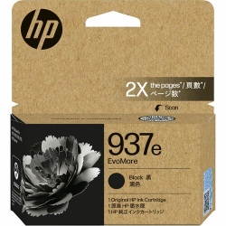 HP EvoMore 937e Original Standard Yield Inkjet Ink Cartridge - Single Pack - Black - 1 / Pack - 2,500 pages 4S6W9NA