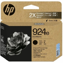 HP EvoMore 924e Original High Yield Inkjet Ink Cartridge - Black - 1 / Pack - 1000 pages 4K0V0NA