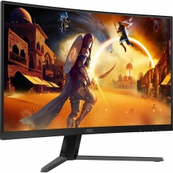 AOC CQ32G4E 32" Class WQHD Curved Screen Gaming LCD Monitor - Black, Red - 31.5" Viewable - Fast Vertical Alignment (VA) - 2560 x 1440 - 16.7 Million Colours - Adaptive Sync - 300 cd/m² - 500 µs - HDMI - DisplayPort CQ32G4E