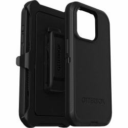 OtterBox Defender Rugged Carrying Case (Holster) Apple iPhone 15 Pro Smartphone - Black - Drop Resistant, Shock Absorbing, Dirt Resistant, Scrap Resistant, Bump Resistant, Wear Resistant, Tear Resistant - Polycarbonate, Synthetic Rubber, Plastic Body - Ho