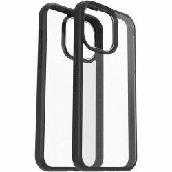 OtterBox React Case for Apple iPhone 15 Pro Max Smartphone - Black Crystal - Drop Resistant, Scrape Resistant - Thermoplastic Elastomer (TPE), Polycarbonate 77-92783