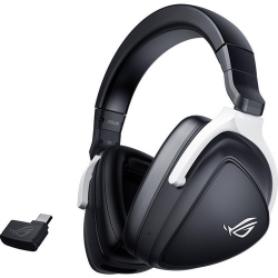 Asus ROG Delta S Wired/Wireless Over-the-head Stereo Gaming Headset - Black - Binaural - 2500 cm - Bluetooth/RF - 32 Ohm - 20 Hz to 20 kHz - 100 cm Cable - Bi-directional Microphone - Noise Canceling - USB Type C ROG DELTA S WIRELESS