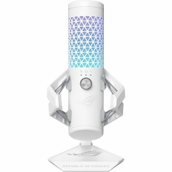 Asus ROG Carnyx Wired Condenser Microphone for Gaming, Studio, Recording, Podcasting, Live Streaming - White - 3 m - 20 Hz to 20 kHz -37 dB - Cardioid - Shock Mount - USB Type A ROG CARNYX /WHITE