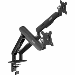 AOC AM420S Mounting Arm for Monitor - Silver - 2 Display(s) Supported - 43.2 cm to 86.4 cm (34") Screen Support - 18 kg Load Capacity - 100 x 100, 75 x 75 - VESA Mount Compatible - Alloy, Aluminium, Aluminium Alloy AM420S