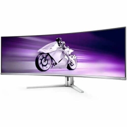 Philips Evnia 49M2C8900 49" Class Dual Quad HD (DQHD) Curved Screen Gaming OLED Monitor - 32:9 - Textured White - 48.9" Viewable - OLED - Quantum Dot OLED Backlight - 5120 x 1440 - 1.07 Billion Colors - FreeSync Premium Pro - 1000 cd/m² - 30 µs - Speaker